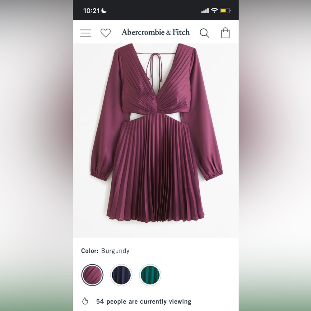 Abercrombie & Fitch Dress burgundy , midi